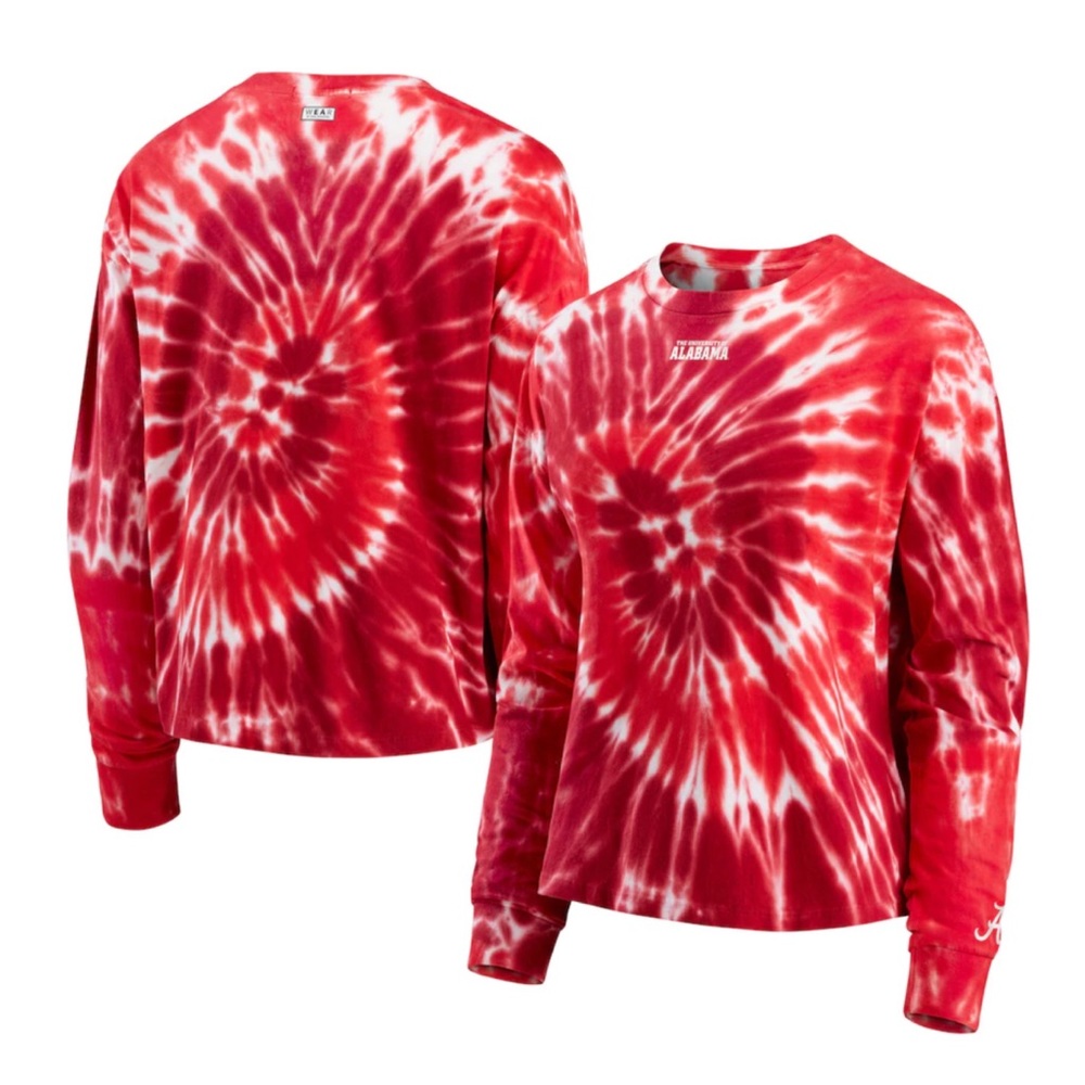 WEAR Erin Andrews Crimson White ALABAMA Tee T-Shirt Top NWT
